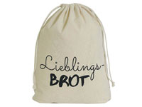 Bread bag made of 100% cotton fabric