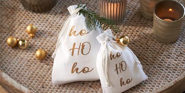 Baumwollsäckchen | Weihnachten Geschenksäckchen