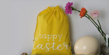 Happy Easter Baumwollsäckchen